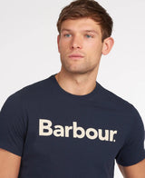 Barbour Mens Logo T-Shirt Navy Northern Ireland Belfast