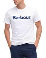 Barbour Mens Logo T-Shirt White Northern Ireland Belfast