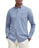 Barbour Mens Lomond Tailored Shirt Berwick Blue Tartan Northern