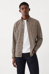 Barbour Mens Lomond Tailored Tartan Shirt Birchwood Dress Tartan