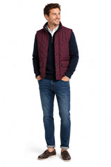 Barbour Mens Lowerdale Gilet Bordeaux Northern Ireland Belfast