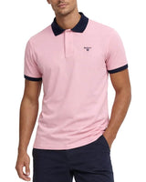 Barbour Mens Lynmouth Tipped Polo Shirt Mineral Pink Northern Ireland