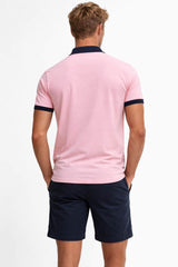 Barbour Mens Lynmouth Tipped Polo Shirt Mineral Pink Northern Ireland