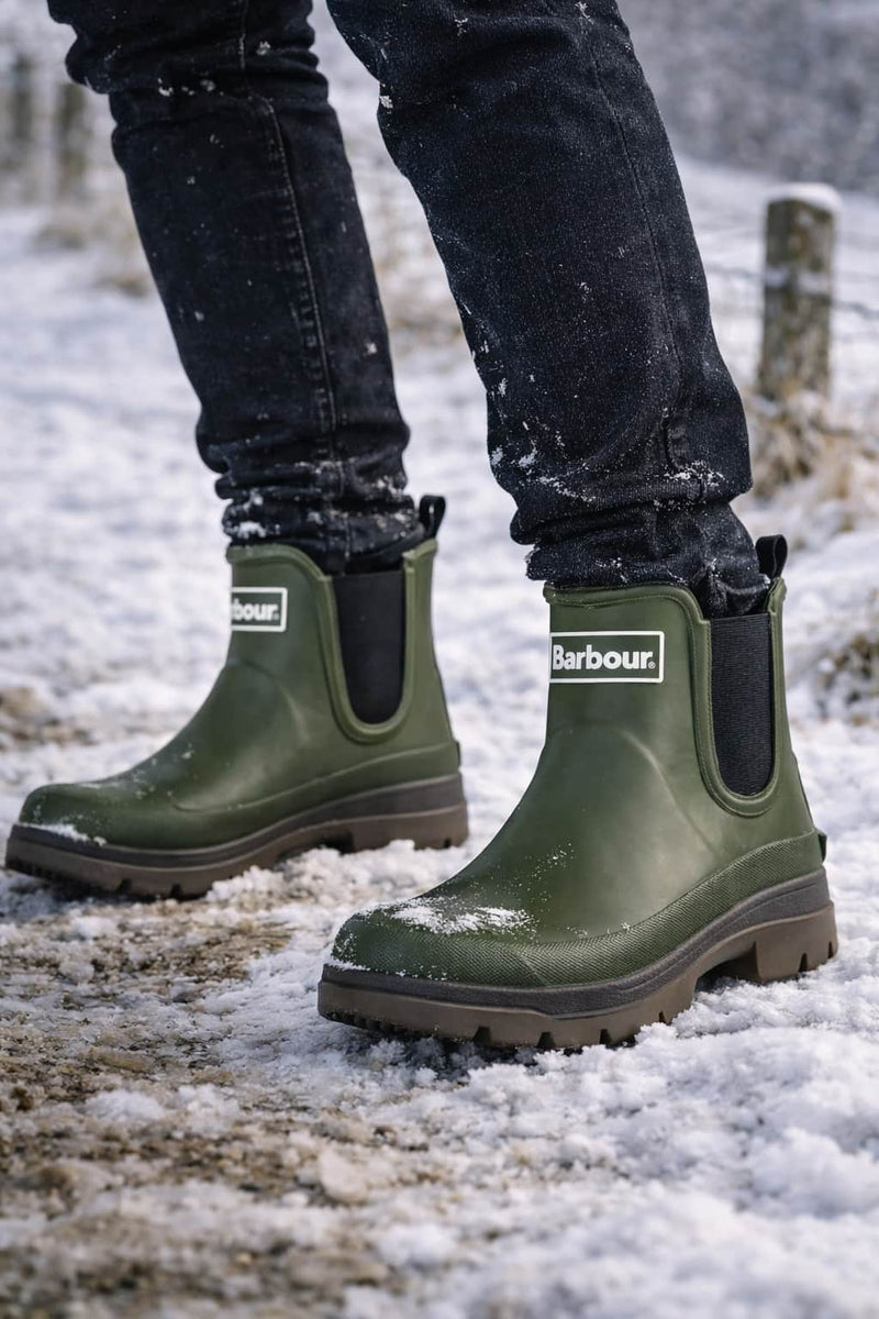 Barbour Mens Nimbus Wellington Boots Olive