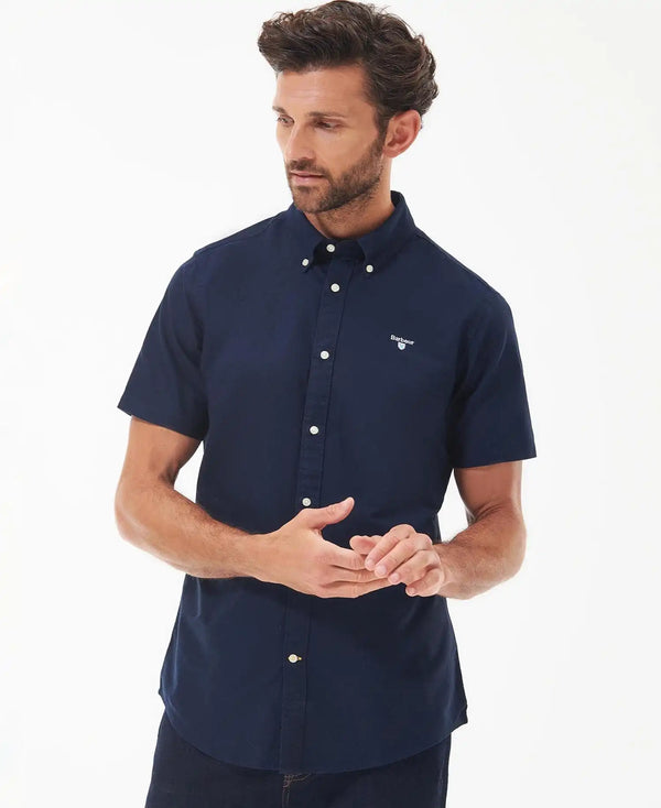 Barbour Mens Oxtown Short Sleeve Shirt Navy Northern Ireland Belfast