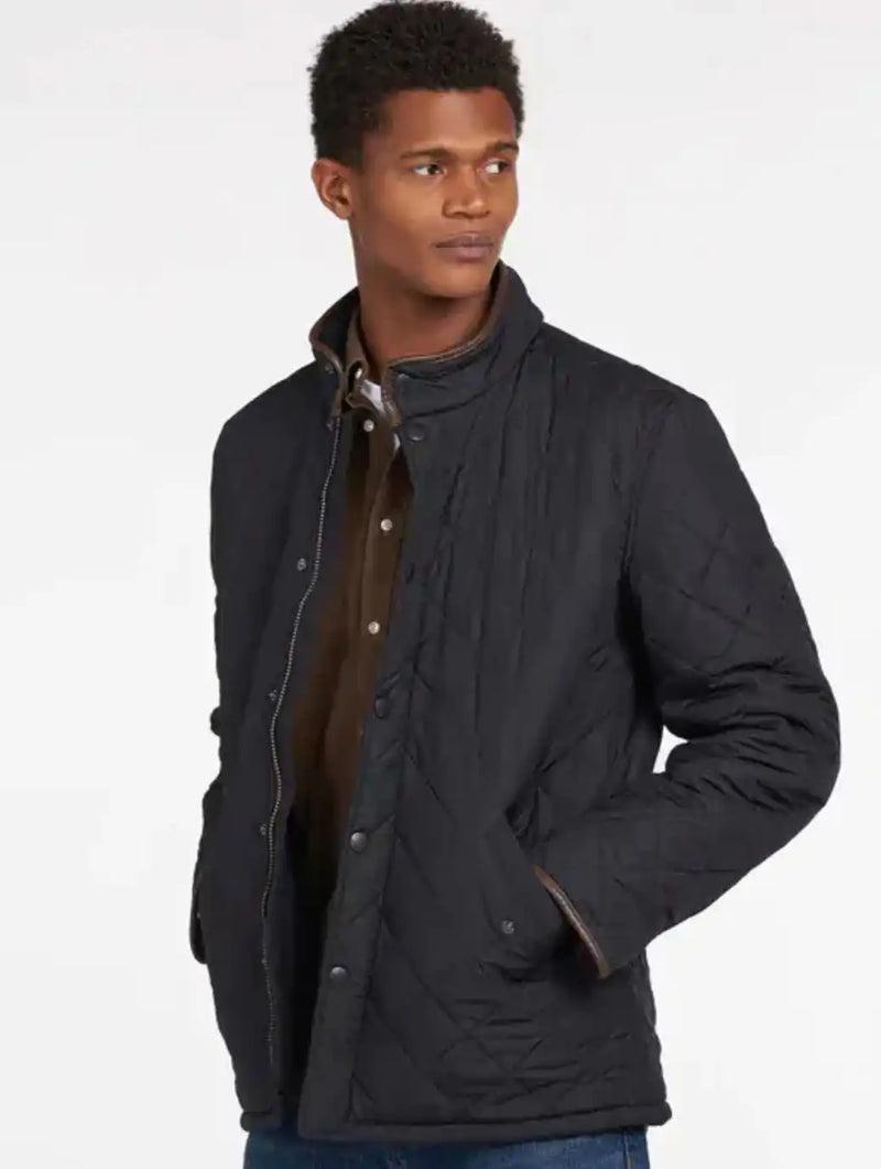 Barbour Mens Powell Quilt Jacket Navy