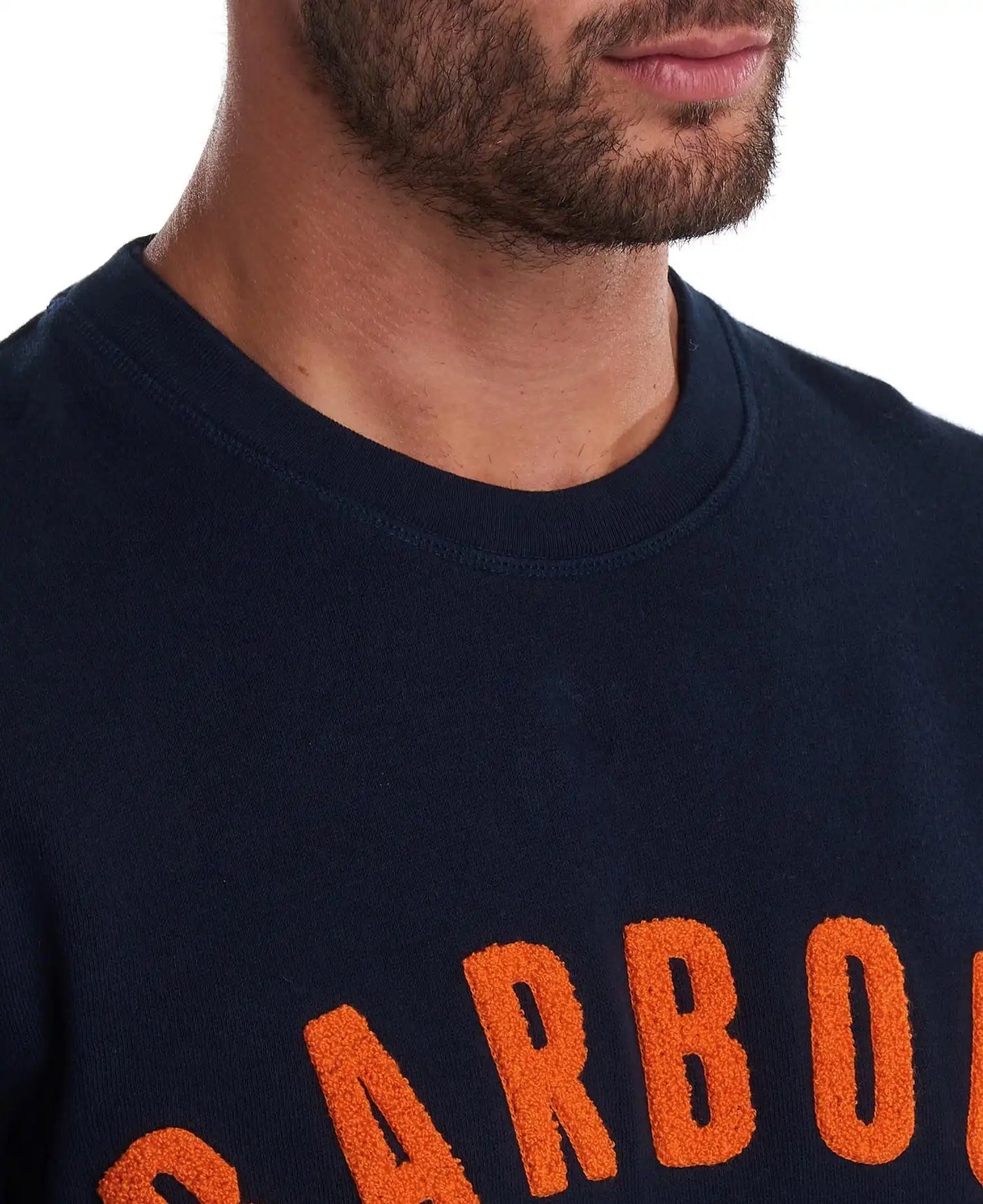 Barbour Mens Prep Logo Crew Sweatshirt Navy