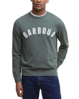 Barbour Mens Prep Logo Crew Sweatshirt Thyme Green Northern Ireland