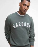 Barbour Mens Prep Logo Crew Sweatshirt Thyme Green Northern Ireland