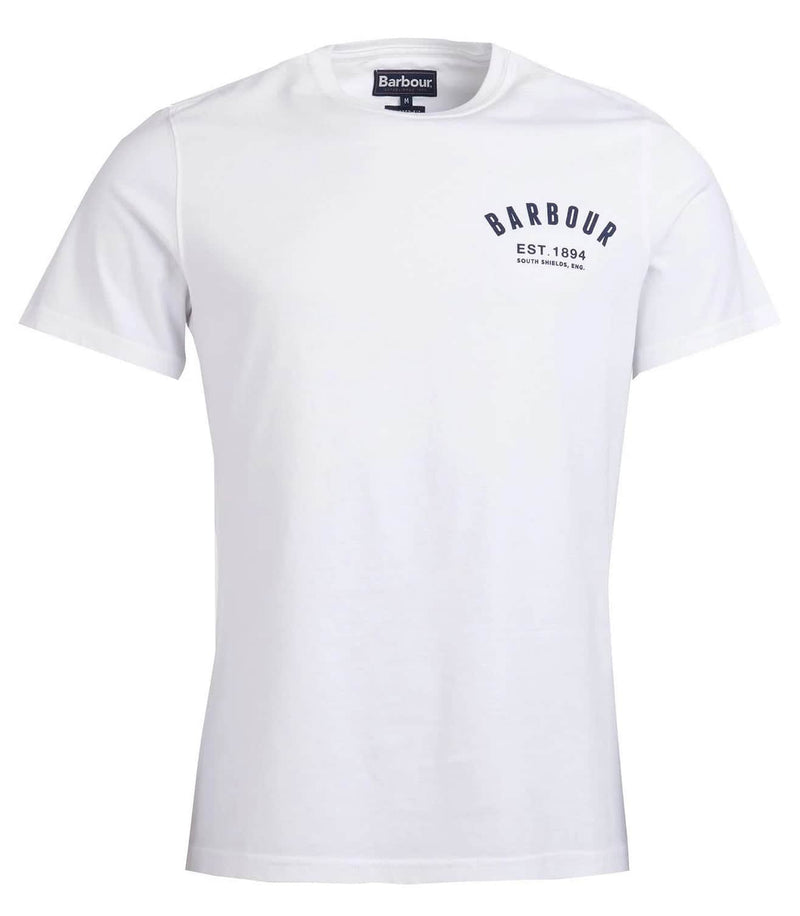 Barbour Men’s Preppy T-Shirt Force White Northern Ireland Belfast