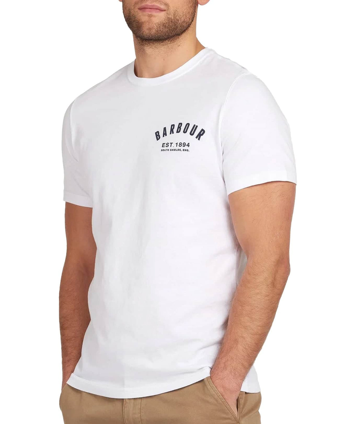 Barbour Men's Preppy T-Shirt Force White - Main Image