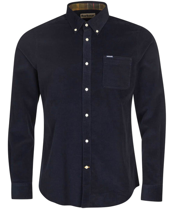 Barbour Mens Ramsey Tailored Fit Cord Shirt Navy Northern Ireland