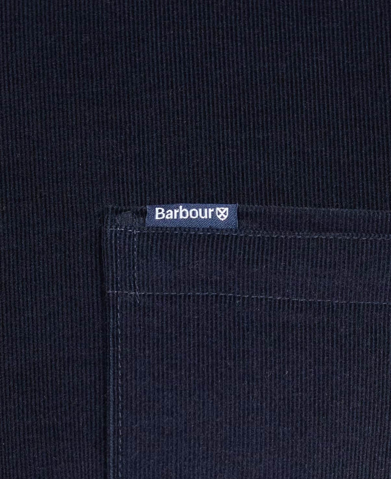 Barbour Mens Ramsey Tailored Fit Cord Shirt Navy Northern Ireland