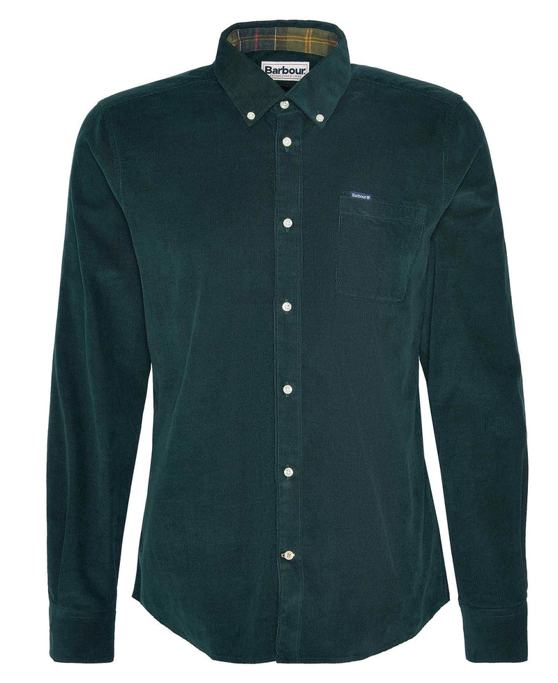 Barbour Mens Ramsey Tailored Fit Shirt Seaweed Green Northern Ireland