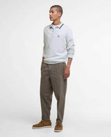 Barbour Mens Ruction Knitted Polo Shirt Mist Grey Northern Ireland
