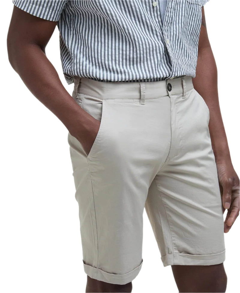 Barbour Mens Smart Chino Shorts Mist Grey Northern Ireland Belfast
