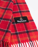 Barbour Mens Tartan Lambswool Scarf Cardinal Red Tartan Northern