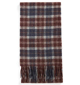 Barbour Mens Tartan Lambswool Scarf Midnight Oak Northern Ireland