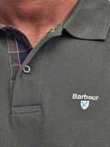 Barbour Mens Tartan Pique Polo Shirt Forest Green Northern Ireland