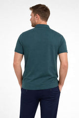 Barbour Mens Tartan Pique Polo Shirt Green Gables Northern Ireland