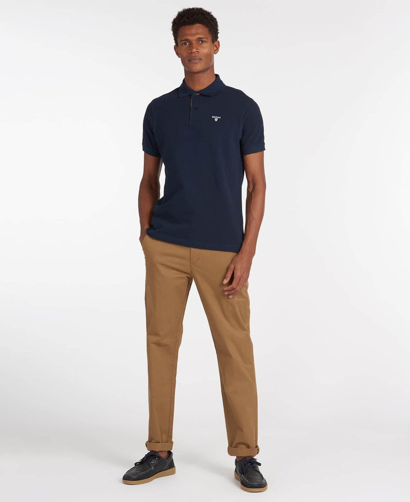 Barbour Men’s Tartan Pique Polo Shirt Navy Northern Ireland Belfast