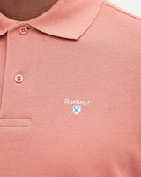 Barbour Mens Tartan Pique Polo Shirt Pink Clay Northern Ireland