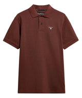 Barbour Mens Tartan Pique Polo Shirt Russet Red Northern Ireland