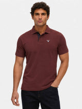 Barbour Mens Tartan Pique Polo Shirt Russet Red Northern Ireland