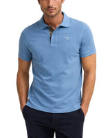Barbour Mens Tartan Pique Polo Shirt Tarn Blue Northern Ireland