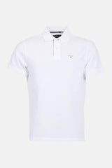 Barbour Mens Tartan Pique Polo Shirt White/Dress Northern Ireland