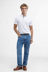 Barbour Mens Tartan Pique Polo Shirt White/Dress Northern Ireland