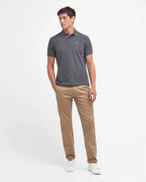 Barbour Mens Tartan Pique Polo Slate Marl Northern Ireland Belfast