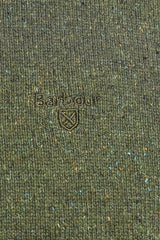 Barbour Mens Tisbury Crew Neck Wool Sweater Forest Green Northern