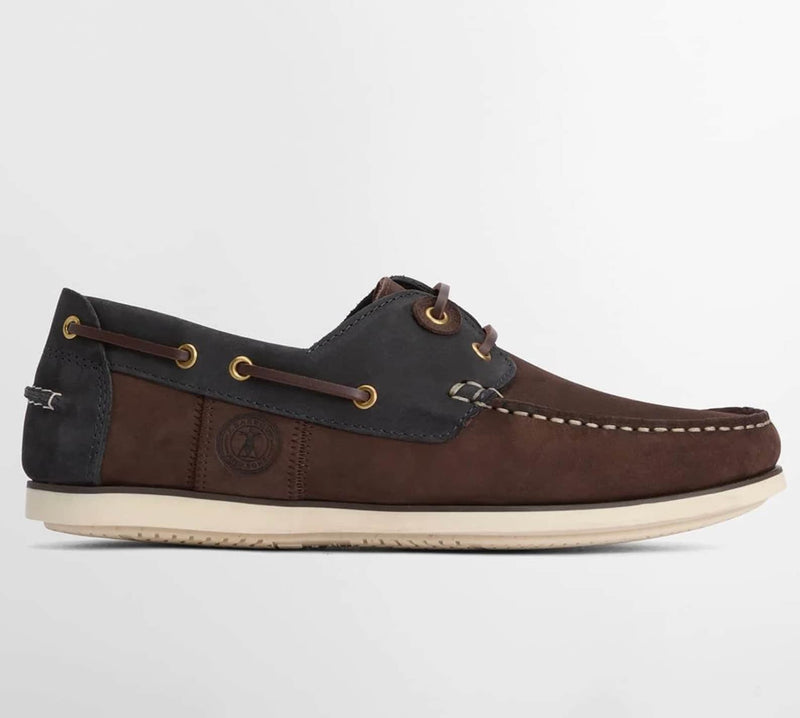 Barbour Mens Wake Boat Shoes Brown/Navy Northern Ireland Belfast