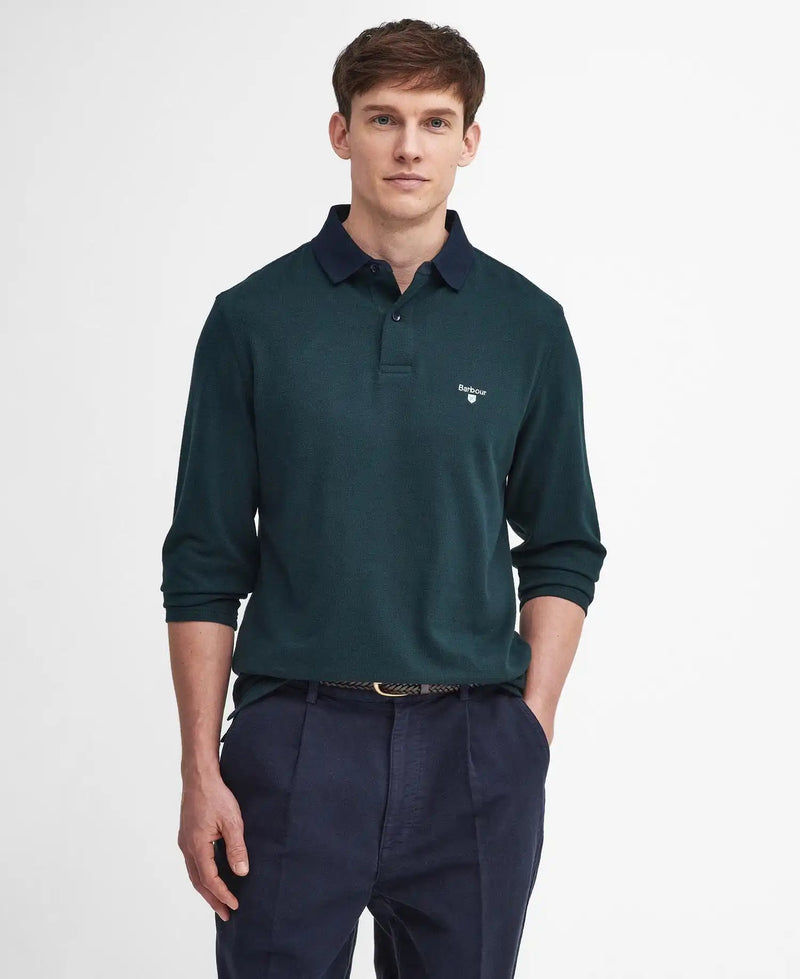 Barbour Mens Walkford Tailord Long Sleeve Polo Shirt