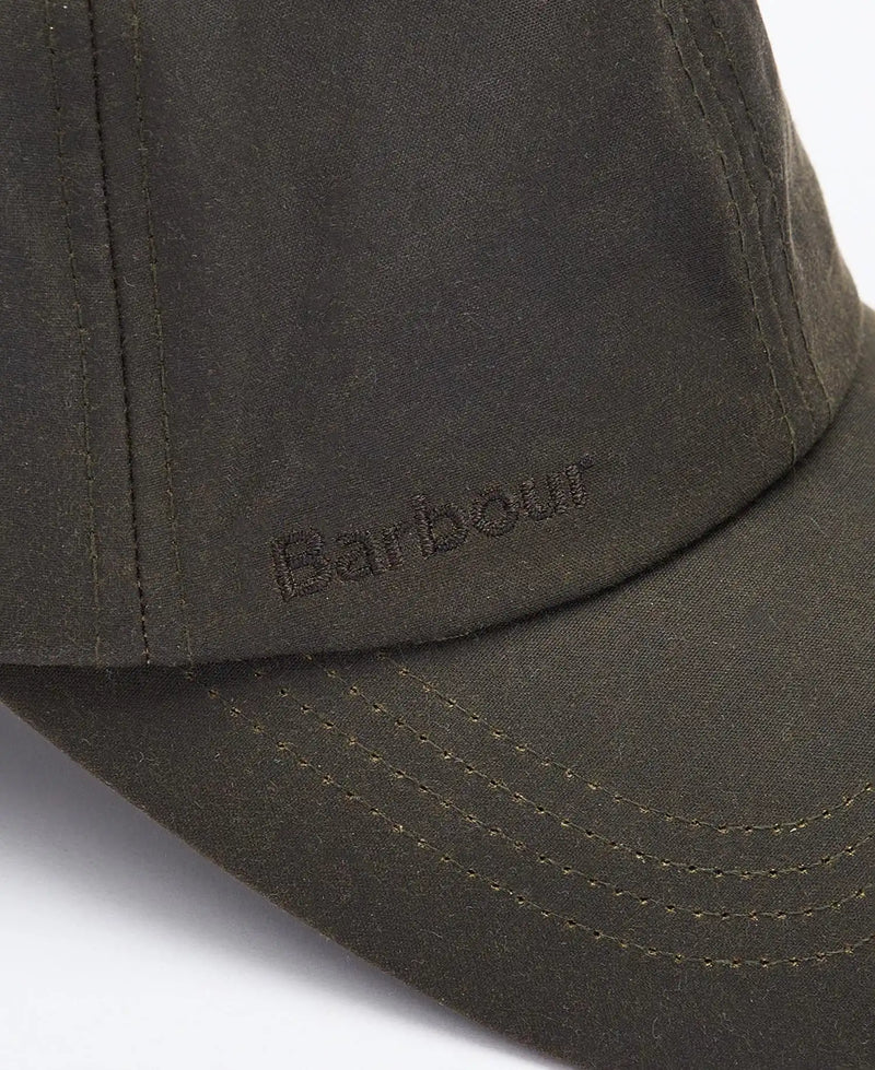 Barbour Mens Wax Sports Baseball Cap Olive Northern Ireland Belfast