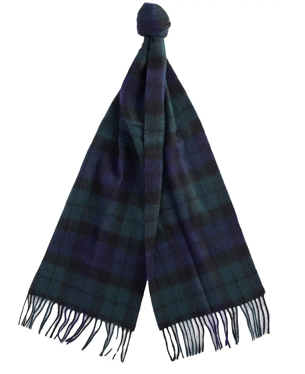 Barbour Tartan Lambswool Scarf Black Watch Northern Ireland Belfast