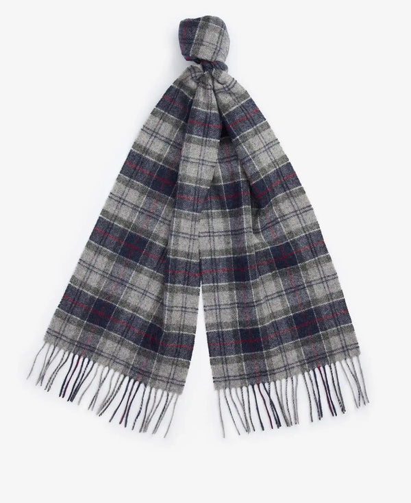 Barbour Tartan Lambswool Scarf Blue Granite Northern Ireland Belfast