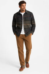 Barbour Woodlane Brush Check Overshirt Shadow Classic Tartan Northern