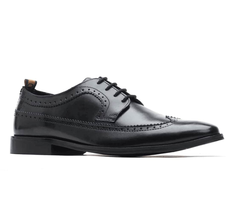Base London Havisham Leather Formal Shoes Waxy Black