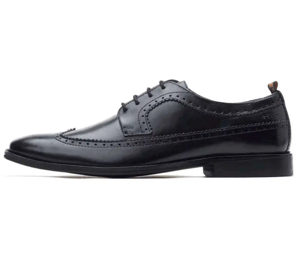 Base London Havisham Leather Formal Shoes Waxy Black - Shoes