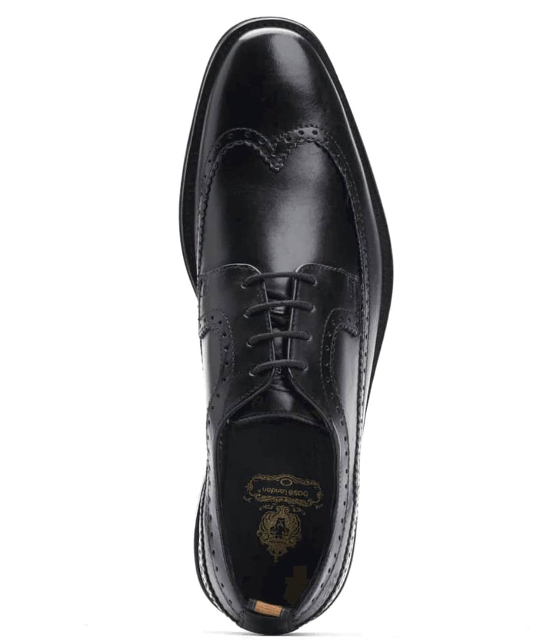 Base London Havisham Leather Formal Shoes Waxy Black