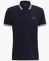 BOSS Men’s Paddy Polo Shirt Navy/Turquoise Northern Ireland Belfast