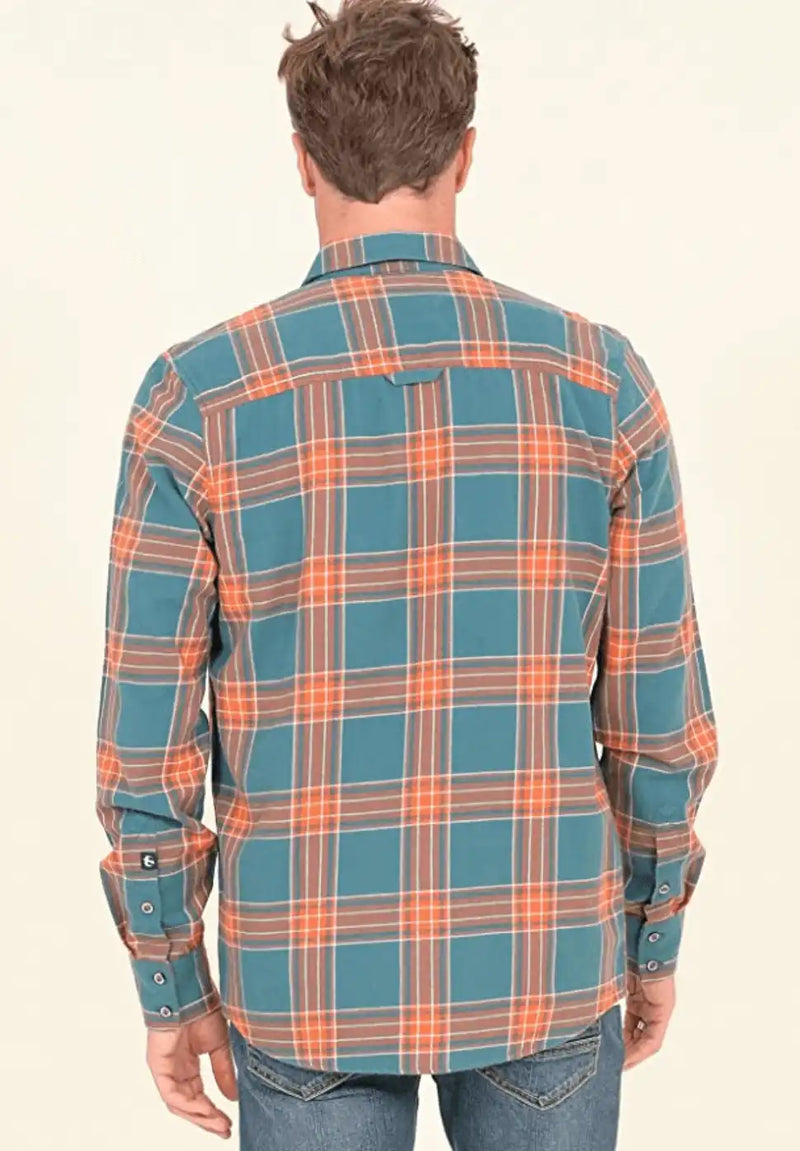 Brakeburn Orange Check Shirt - Shirts & Tops