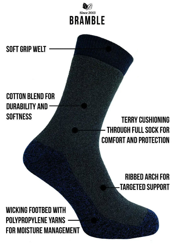 Bramble Wicking Socks 3 Pack 6-11 UK - Socks