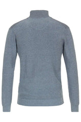 Casa Moda Casual Fit Half Zip Sweater Pullover Blue Northern Ireland