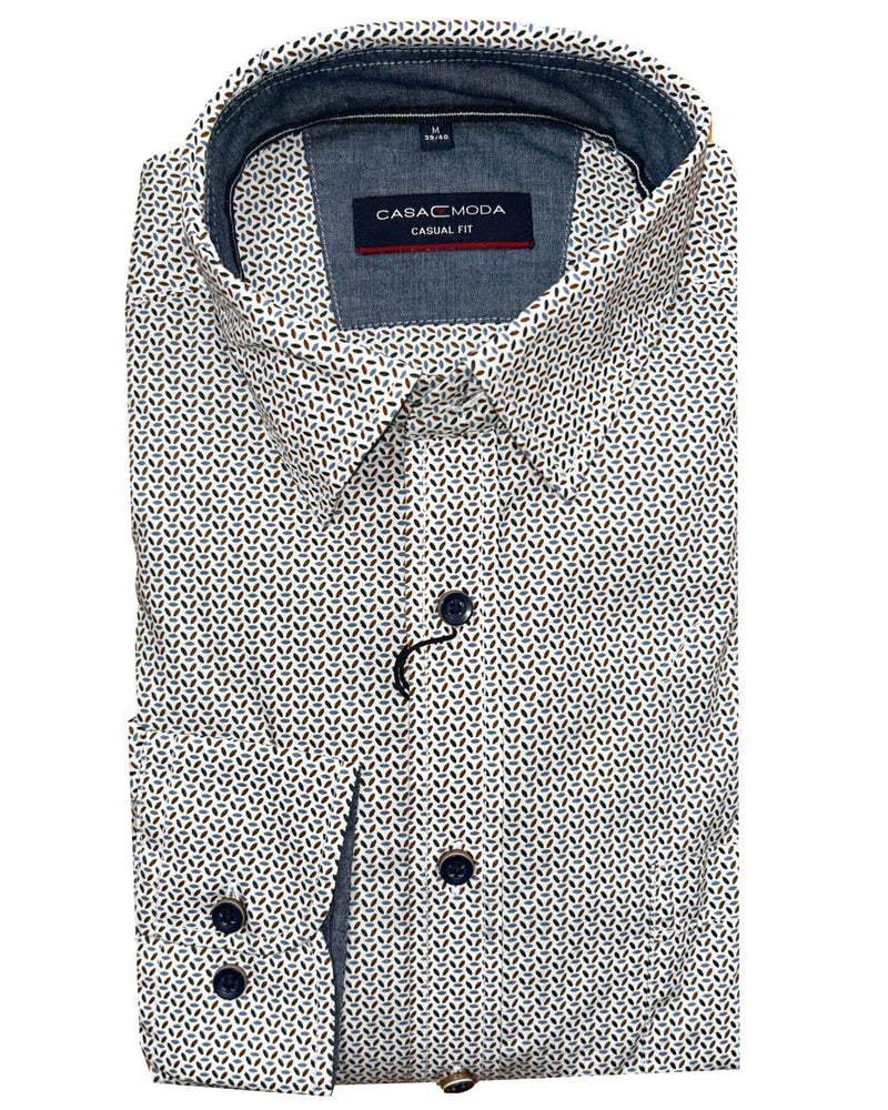 Casa Moda Casual Fit LS Shirt Chiseled Stone Northern Ireland Belfast