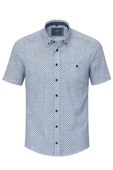 Casa Moda Casual Fit Short Sleeve Shirt Blue Northern Ireland Belfast