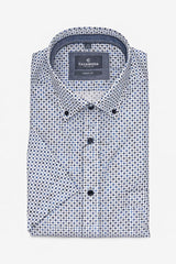 Casa Moda Casual Fit Short Sleeve Shirt Blue Northern Ireland Belfast