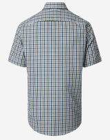 Casa Moda Casual Fit Short Sleeve Shirt Blue/Yellow Check Northern